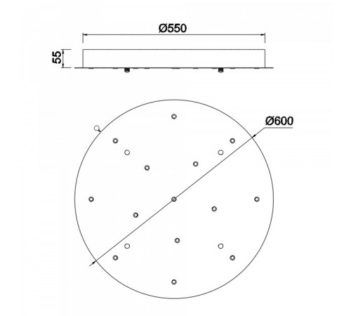 Подвесная люстра Mantra Boomerang 9372+9245 (14L)