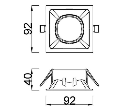 Встраиваемый светильник Mantra Comfort Gu10 C0162