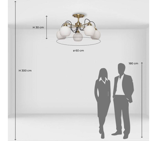 Люстра на штанге De City Вита 16 220014305