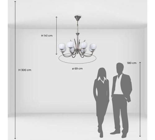 Подвесная люстра MW-Light Оливия 306014808