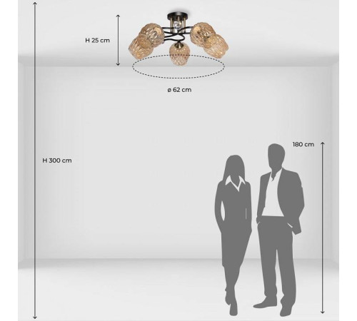 Потолочная люстра De City Альфа 9 324019405