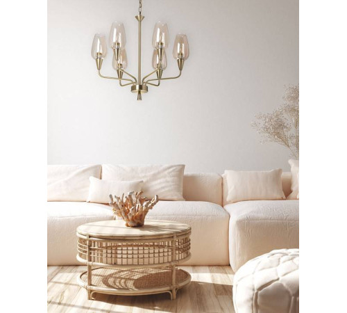 Подвесная люстра MW-Light Элла 20 6x60 Вт E14 483015606
