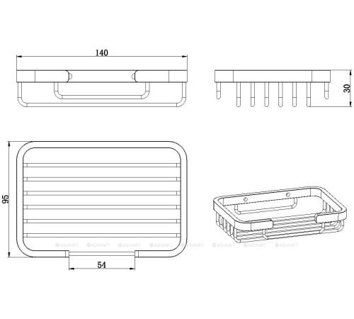 Корзина для ванной настенная Allen Brau Priority хром 6.31016-00