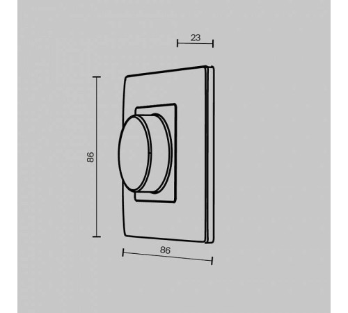 Панель-диммер сенсорный накладной Maytoni UNION 711012