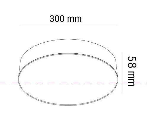 Потолочный светильник Maytoni Zon LED 43 Вт 3000 К черный C032CL-L43B3K