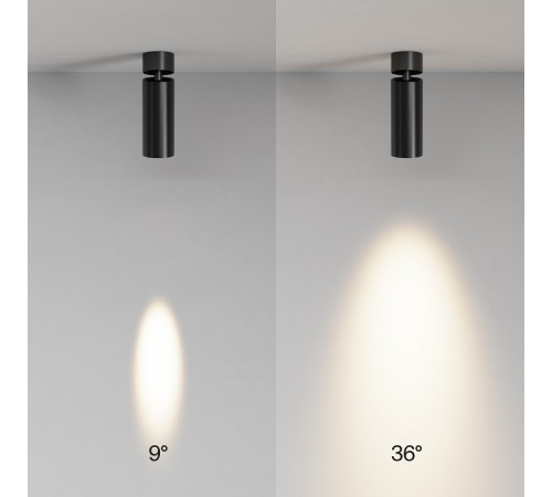 Потолочный светильник Maytoni Technical Focus LED 12 Вт 3000K C055CL-L12W3K-SS-B