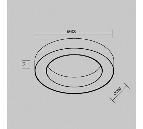 Накладной светильник Maytoni Lua C093CL-36W4K-W