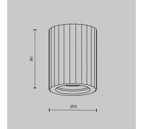 Накладной светильник Maytoni Conik gyps C121CL-GU10-W