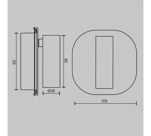 Бра Maytoni Ego 9 Вт 2700-4000 К C175WL-9W-2.7-4K-W