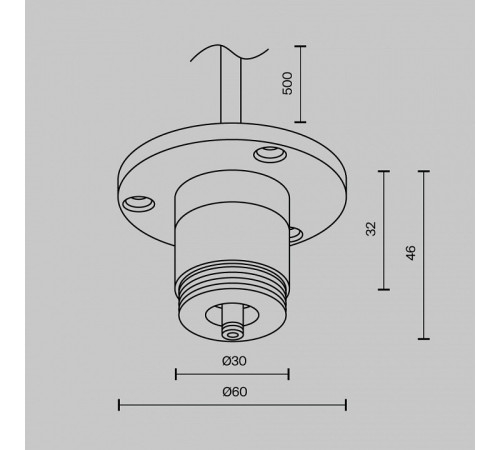 Токопровод концевой Maytoni CA022BO-P-B