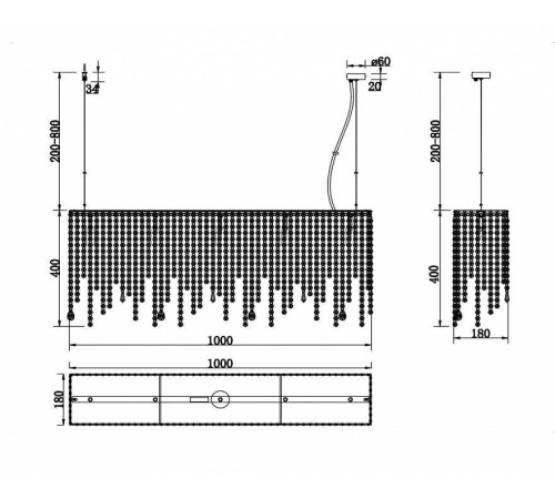 Подвесная люстра Maytoni Empress DIA002PL-05CH