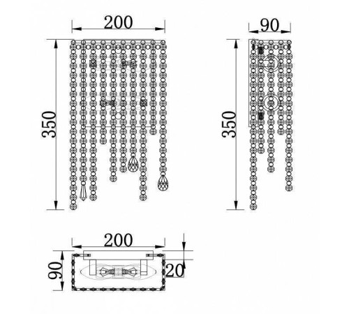 Накладной светильник Maytoni Empress DIA002WL-02CH