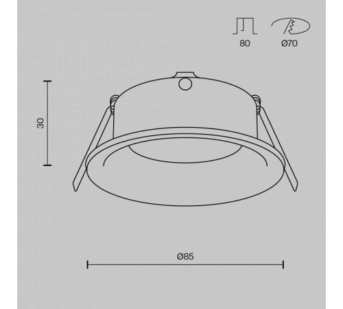 Встраиваемый светильник Maytoni Slim DL027-2-01-S