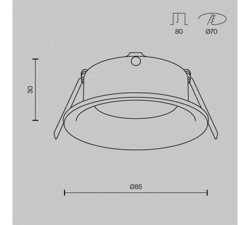 Встраиваемый светильник Maytoni Slim DL027-2-01W