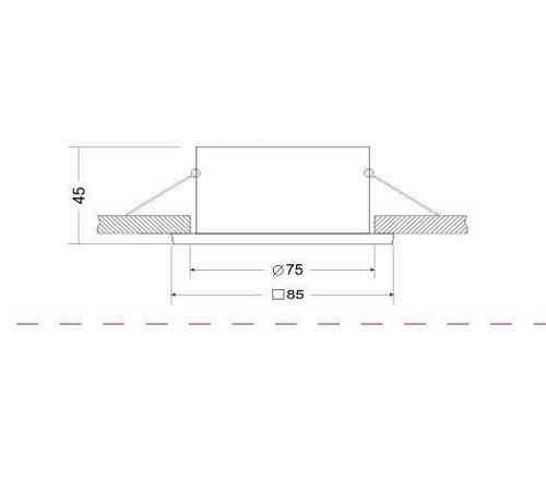 Встраиваемый светильник Maytoni Zoom DL033-2-01B