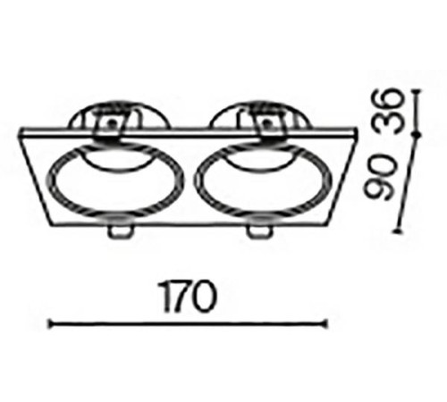 Встраиваемый светильник Maytoni Zoom DL033-2-02B