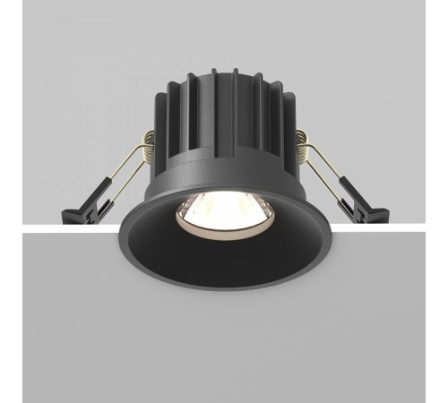 Встраиваемый светильник Maytoni Round DL058-12W-DTW-B