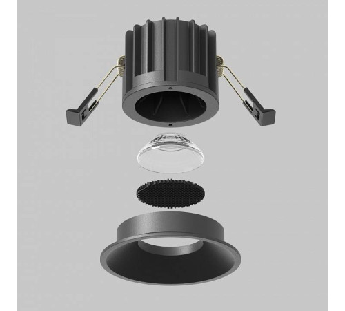 Встраиваемый светильник Maytoni Round DL058-12W-DTW-B