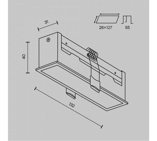 Встраиваемый светильник Maytoni Basis DL066-12W3-6K-W