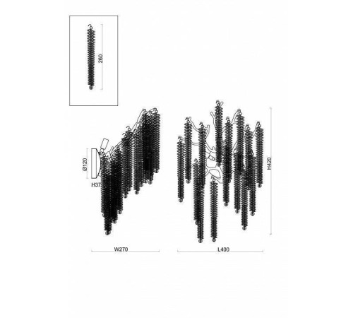 Бра Freya Mineral FR1010WL-03G