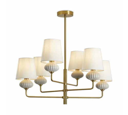 Люстра на штанге Freya Ceramics FR2029PL-06BS