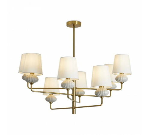 Люстра на штанге Freya Ceramics FR2029PL-08BS