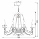 Подвесная люстра Freya Velia 8 ламп FR2046-PL-08-WG