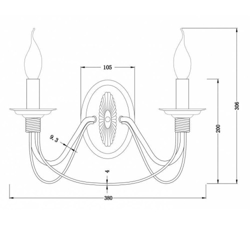 Бра Freya Velia FR2046-WL-02-BR