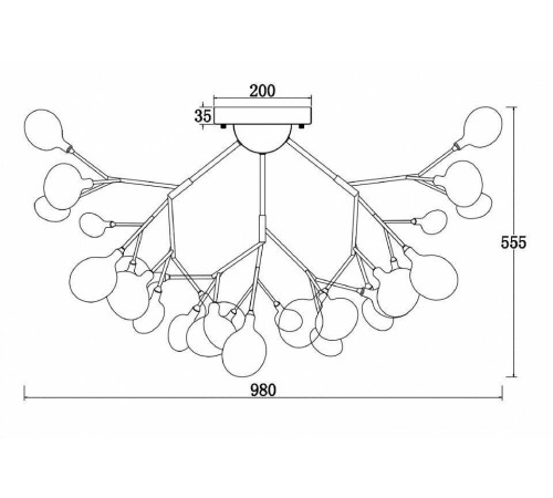 Потолочная люстра Freya Florencia FR5049CL-36W1