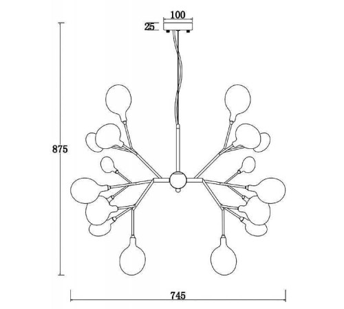 Подвесная люстра Freya Florencia FR5049PL-27B