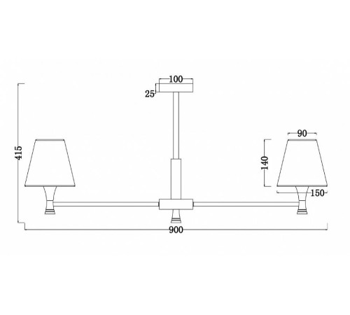 Люстра на штанге Freya Perfetto FR5098PL-08BBS