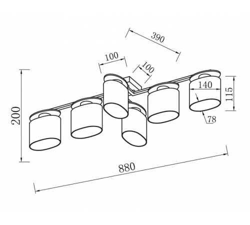 Потолочная люстра Freya Bice FR5101-CL-06-CN