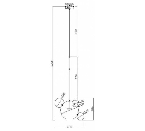 Подвесной светильник Freya Amoris FR5128PL-L10BS