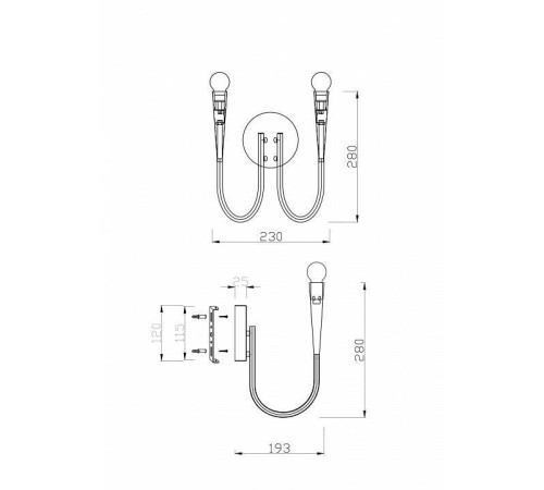 Бра Freya Branches FR5253WL-02N
