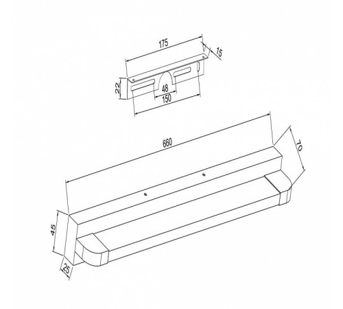 Накладной светильник Maytoni Lao MIR002WL-L14CH