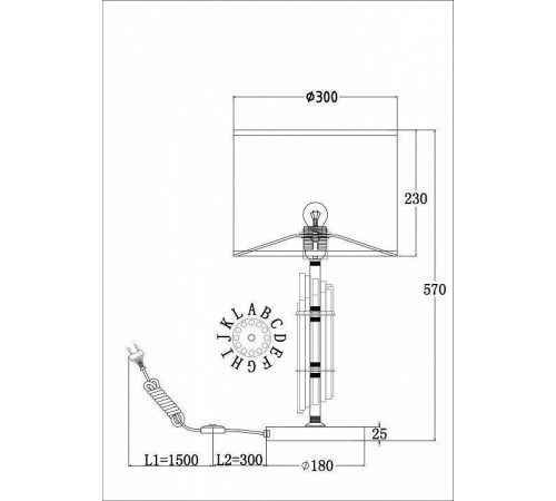 Настольная лампа декоративная Maytoni Alloro MOD088TL-01BS