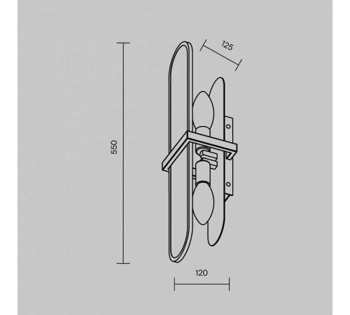 Накладной светильник Maytoni Marmo MOD099WL-02G