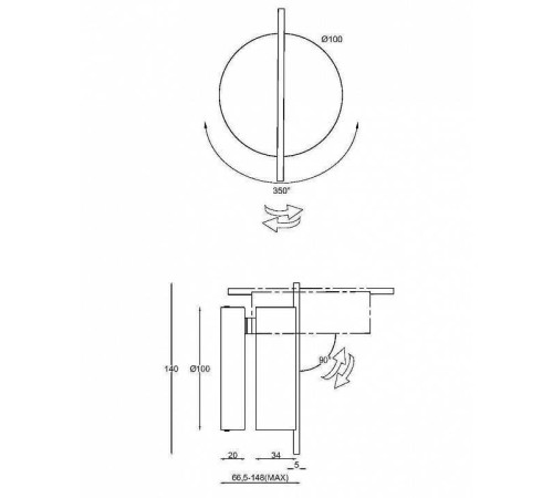 Бра Maytoni Nuance MOD180WL-L4B3K