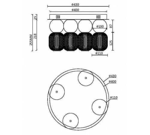 Потолочная люстра Maytoni Drop MOD273CL-L60G3K