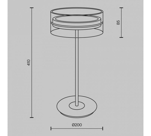 Настольная лампа декоративная Maytoni Dress code MOD348TL-L14BBS3K