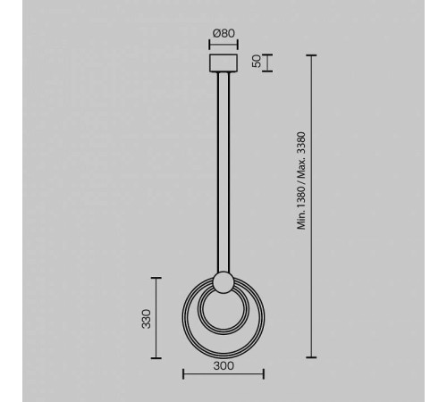 Подвесной светильник Maytoni Link MOD357PL-L14BS3K