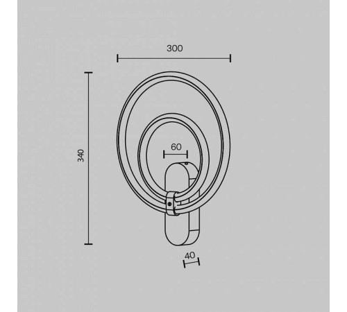 Бра Maytoni Link MOD357WL-L16BS3K
