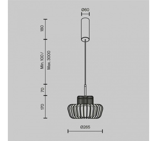 Подвесной светильник Maytoni Namiki MOD465PL-L12BK2