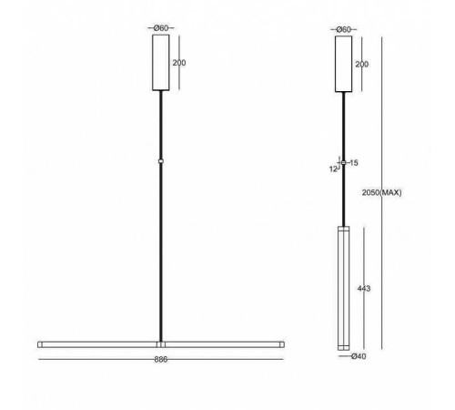 Подвесной светильник Maytoni Supersymmetry P096PL-L11WK