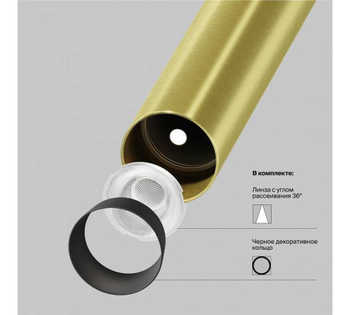 Встраиваемый светильник на штанге Maytoni Focus T P141RS-L125-6W4K-BBS