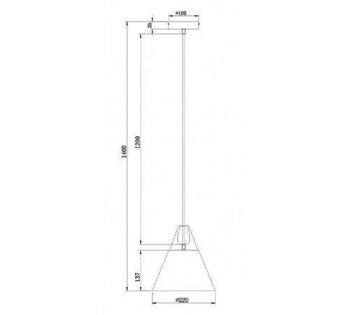 Подвесной светильник Maytoni Bicones P359-PL-01-W
