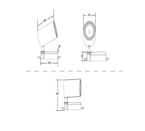 Трековый светильник Maytoni Vuoro 12 Вт 3000K TR003-1-12W3K-B