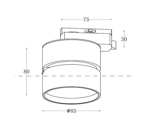 Накладной светильник Maytoni ONDA TR007-1-12W4K-W