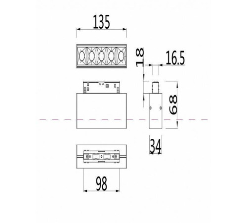 Накладной светильник Maytoni Points 10 Вт 4000K TR014-2-10W4K-B