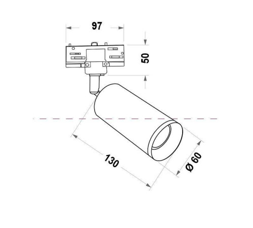 Светильник на штанге Maytoni Focus TR028-3-GU10-W